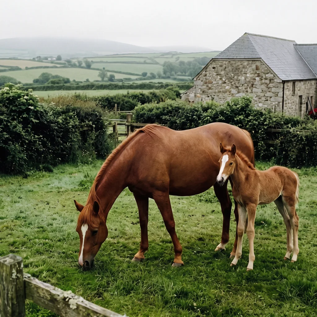 Élevage de chevaux au Centre équestre des Lacs de Haute-Charente, Pressignac