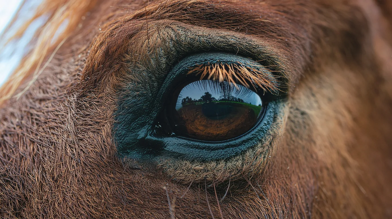 Un regard de cheval au Centre équestre des Lacs de Haute-Charente, Pressignac
